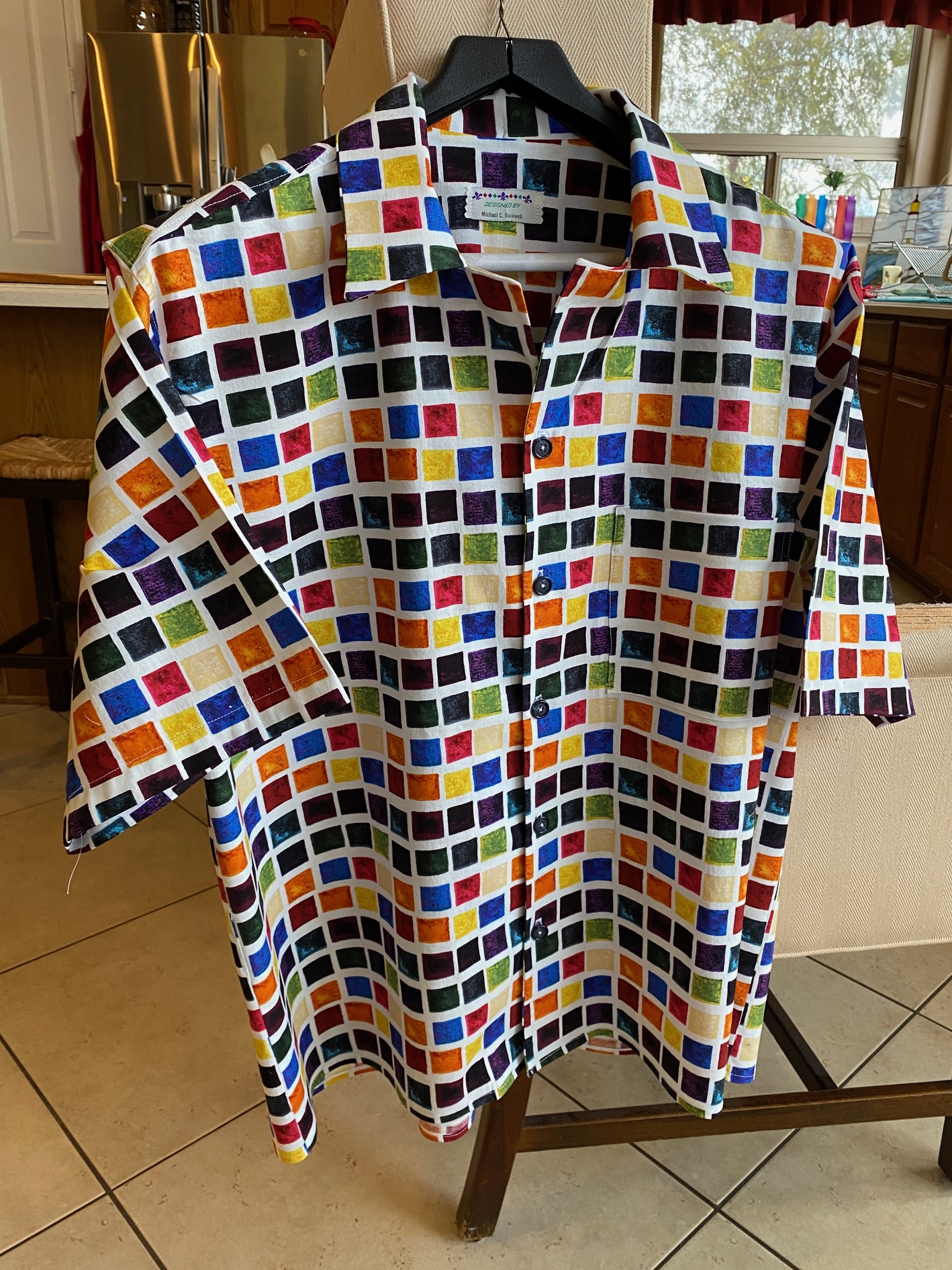 Colorful Squares Shirt | Spo-Reflections